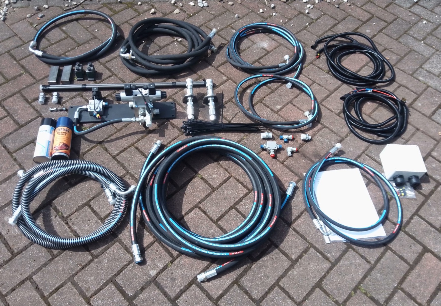 JCB JS 130 1996-2004 ROTATION LINES /LOW FLOW KIT